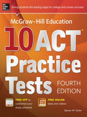 cover image of McGraw-Hill Education 10 ACT Practice Tests